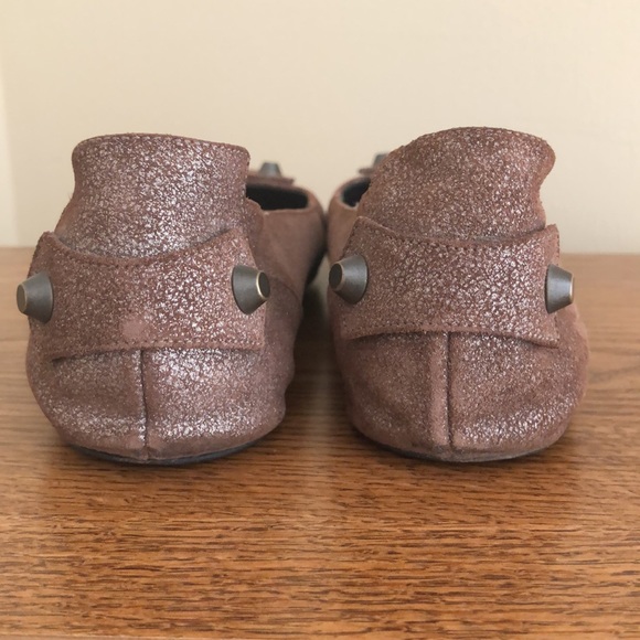 Balenciaga Brown and Metallic Flats EU 38 1/2 - Picture 7 of 16